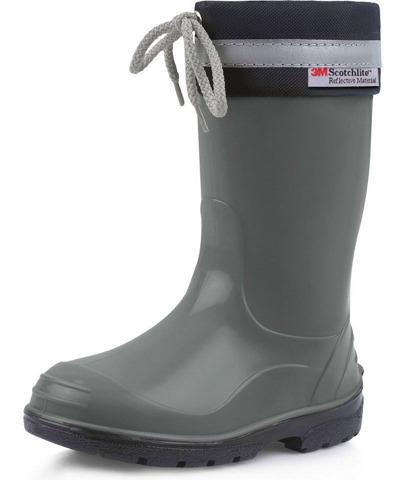Ladeheid lange Regenschuhe für Mädchen und Jungen LA-972 Gummistiefel Kinder mit Stulpe zum Schnüren