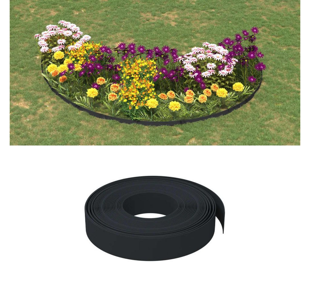 Thumbnail - vidaXL Rasenkante, Beeteinfassung 2 Stk. Schwarz 10 m 10 cm Polyethylen