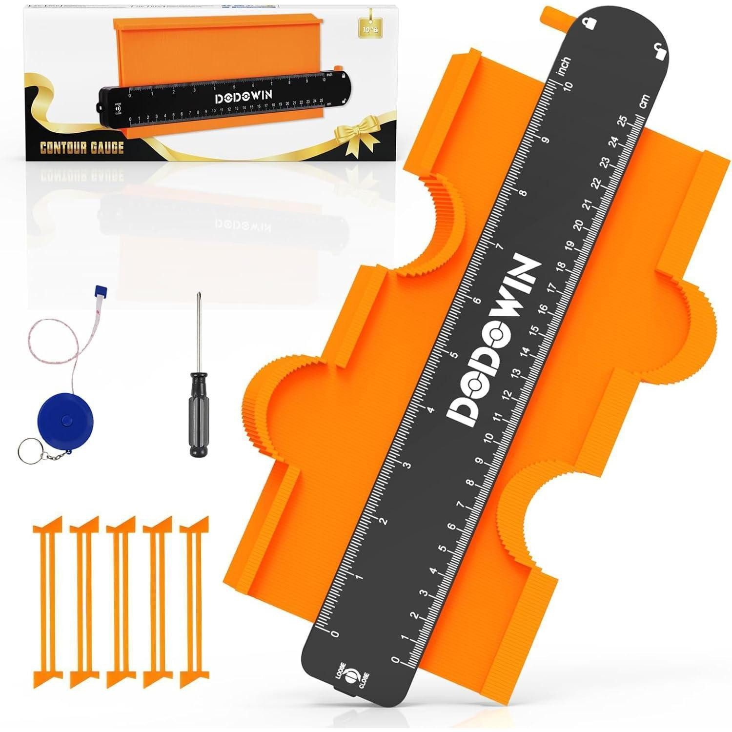 LuxusKollektion Konturenlehre Konturenlehre 25cm mit Feststeller Orange