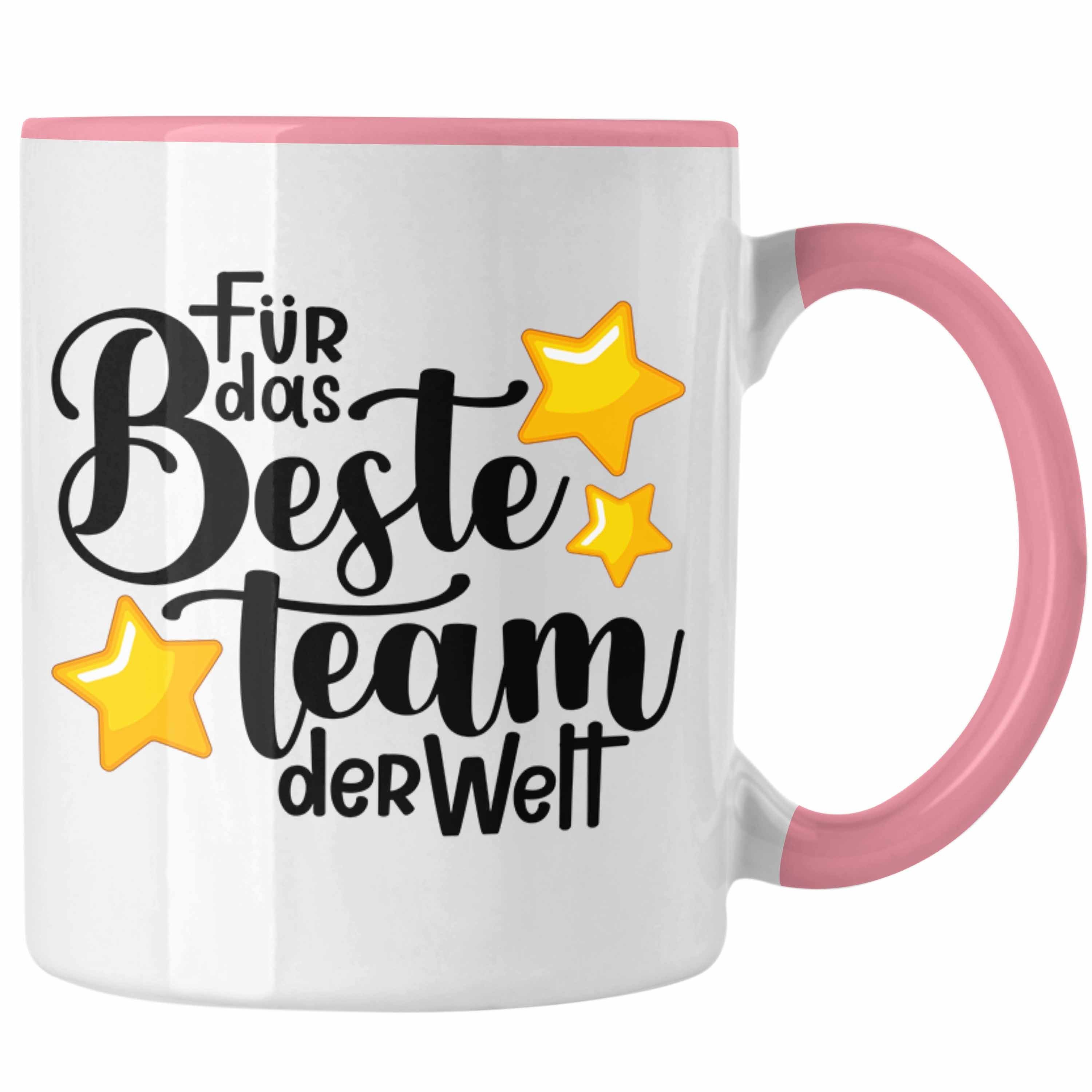 Geschenk Rosa Lustige Teammitglied Team Trendation Tasse Tasse Angestellte Geschenkidee Arbe