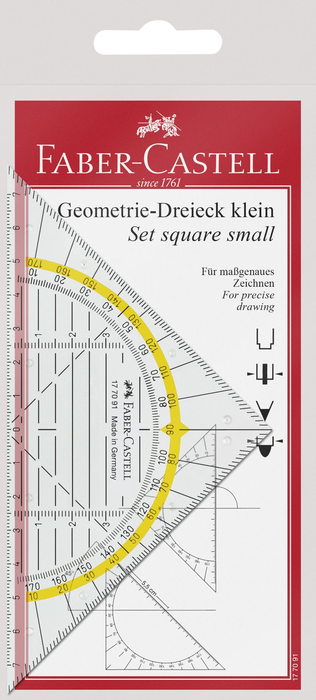 Faber-Castell Zeichenlineal Faber Castell Geometrie-Dreieck 14 cm