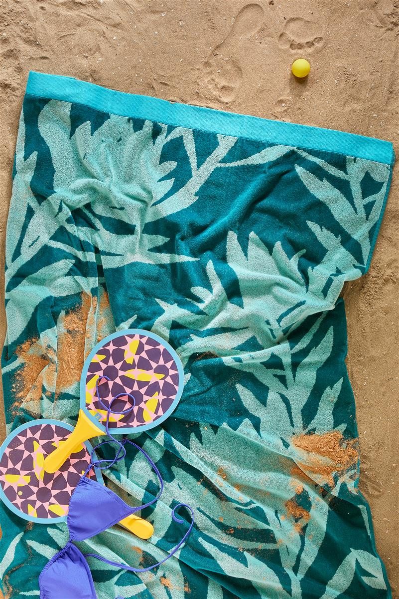 KAAT Amsterdam Strandtuch KAAT Amsterdam, Strandlaken, Bermuda, Blaugrün, 100x180, (1-St)