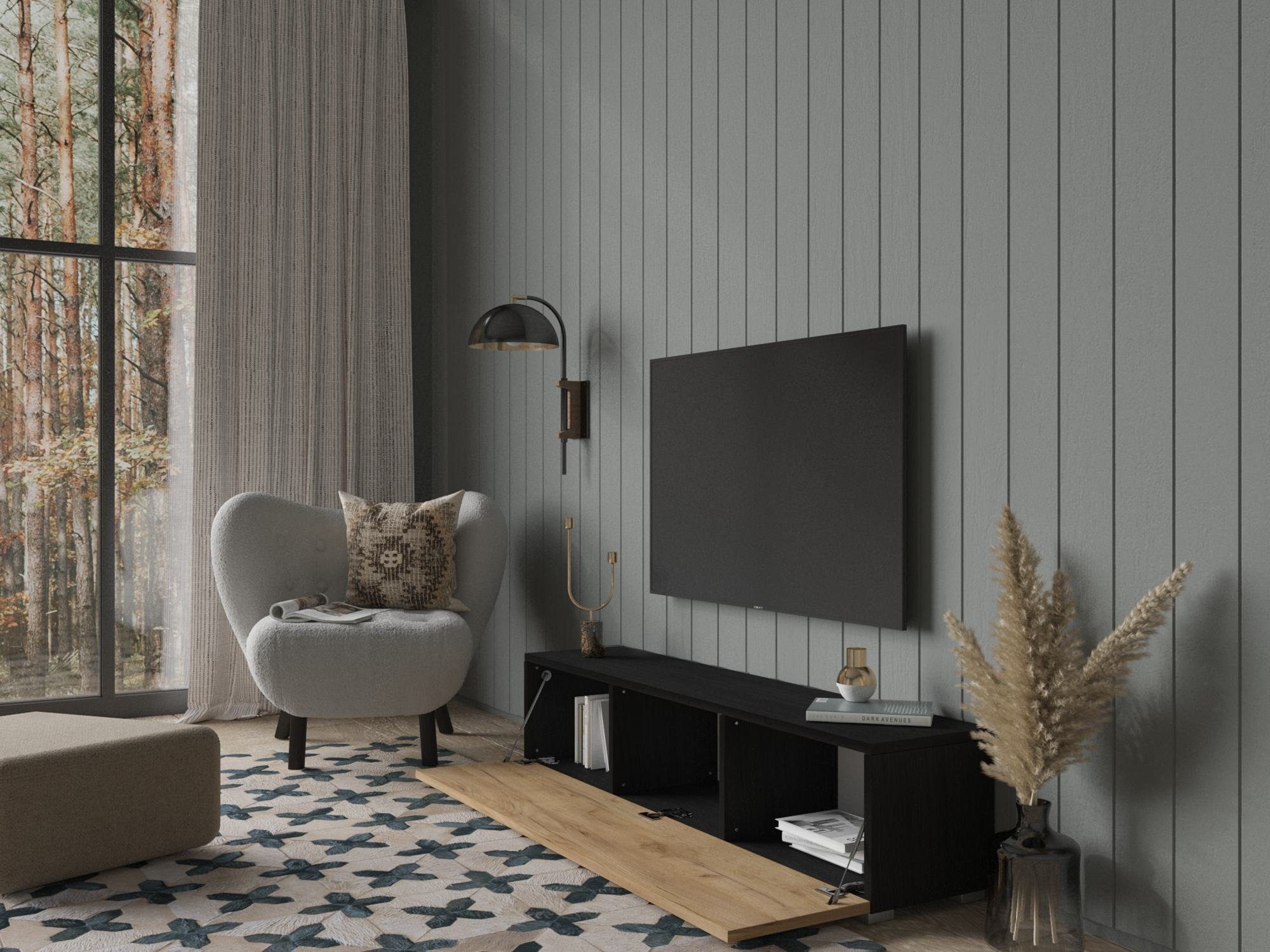 Platan Room Lowboard, Fernsehschrank 105/140/160/210/280cm breit günstig online kaufen