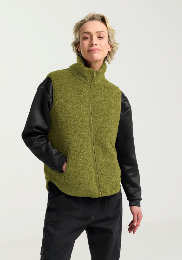 Jack Wolfskin Fleeceweste HIGH CURL VEST W Fleeceweste, kuschelig, wärmend