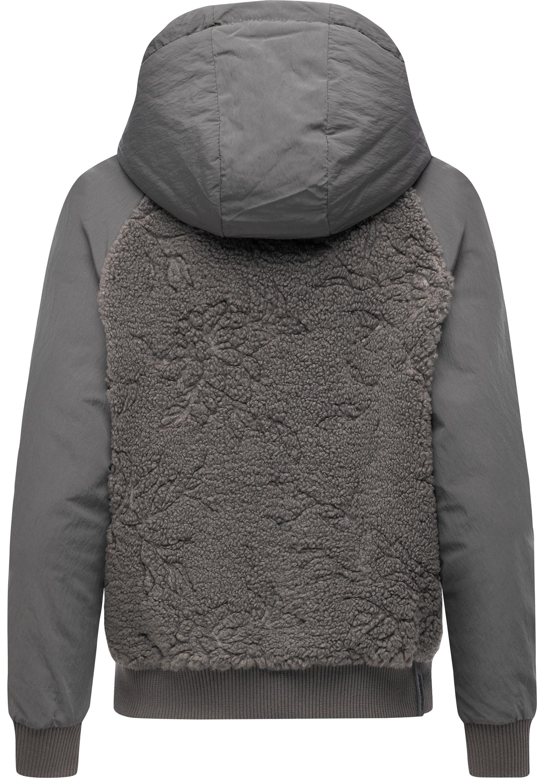 Ragwear Plüschjacke Talianita YOUMODO Leicht gefütterte Teddyjacke mit Kapuze