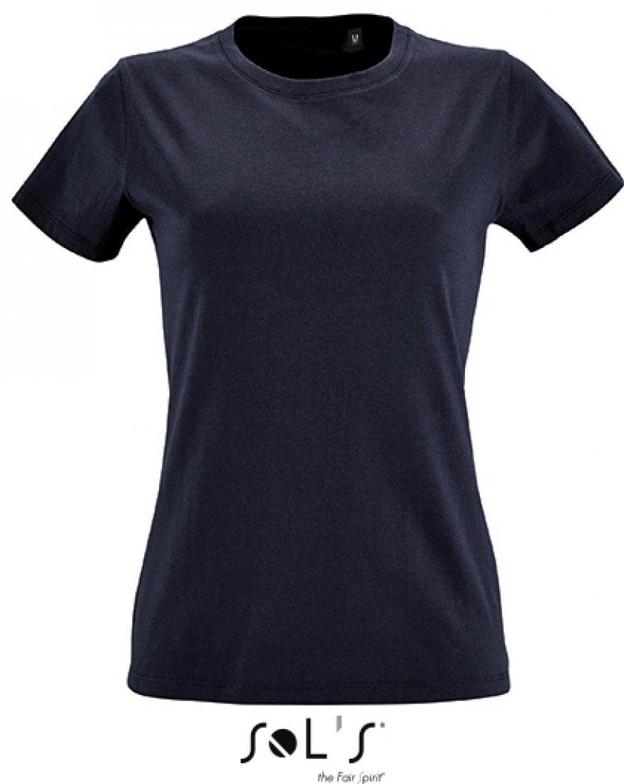 SOLS Rundhalsshirt Damen Round Neck Fitted T-Shirt Imperial