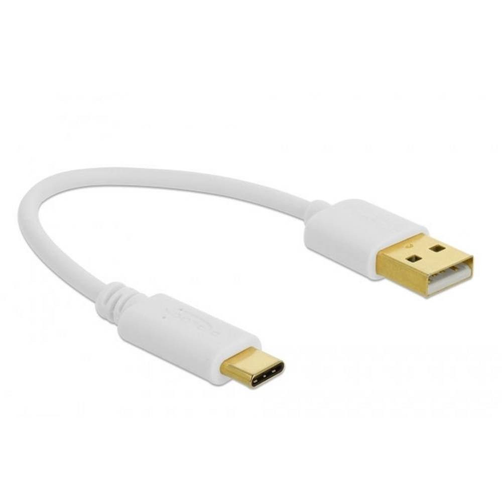 Delock USB Ladekabel Typ-A zu USB Type-C 15 cm 85355 USB-Kabel