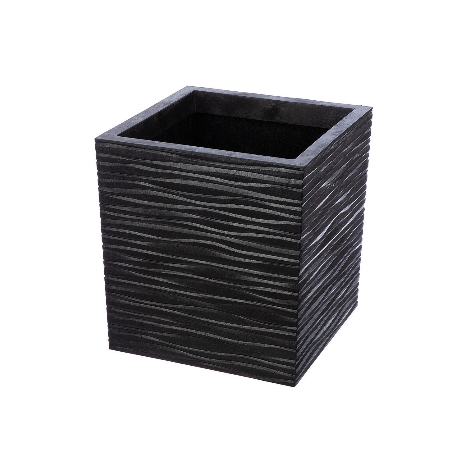 GILDE Pflanzkübel SERENITY Pflanzgefäß - anthrazit - Kunststoff - H. 36cm x günstig online kaufen