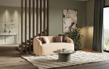 INOSIGN 2-Sitzer Nergal, Einzelsofa oder L-Form, Modernes Design, schlichte Optik, stilvoller Blickfang im Wohnzimmer