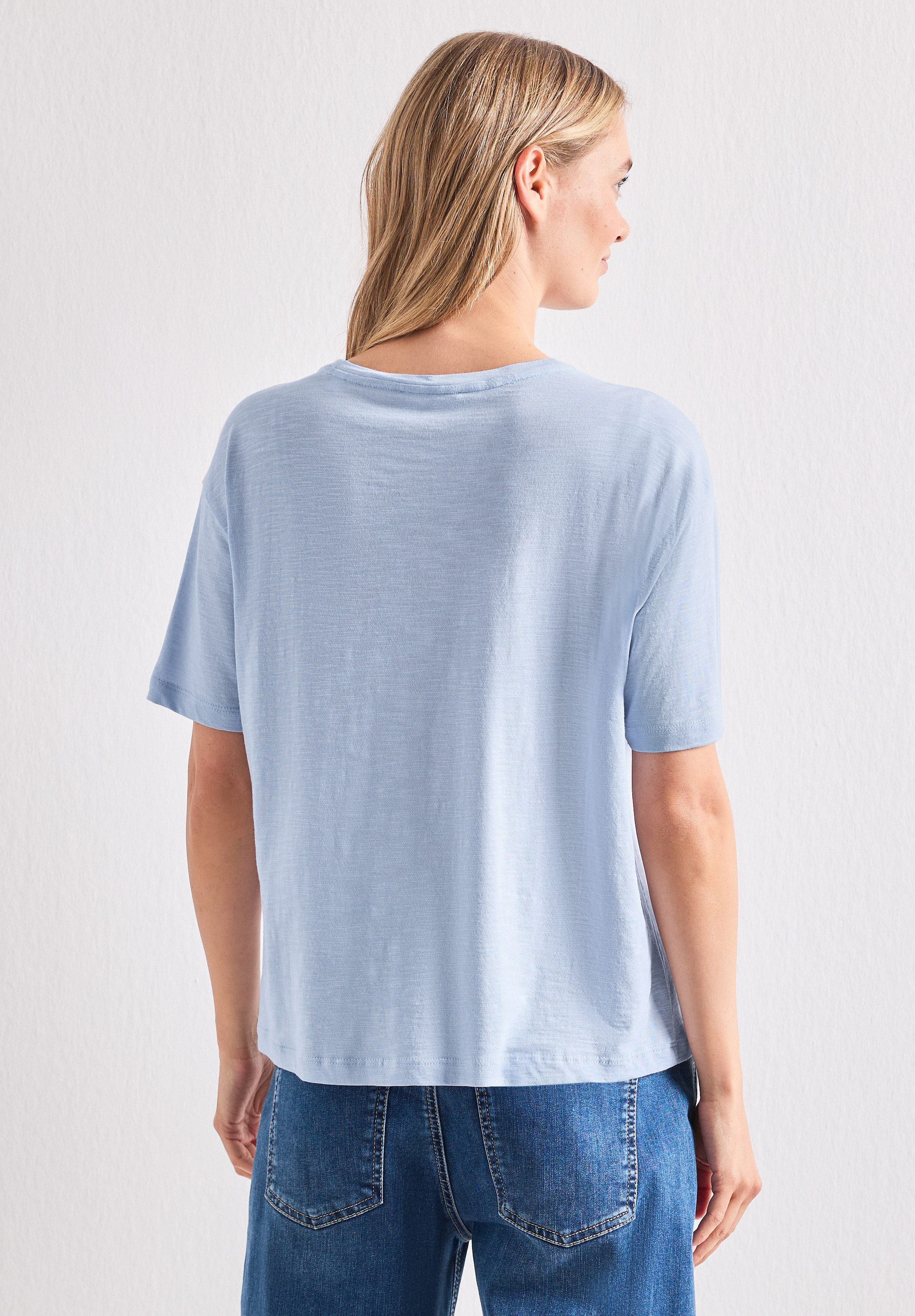STREET ONE Rundhalsshirt Sommershirt mit Frontprint