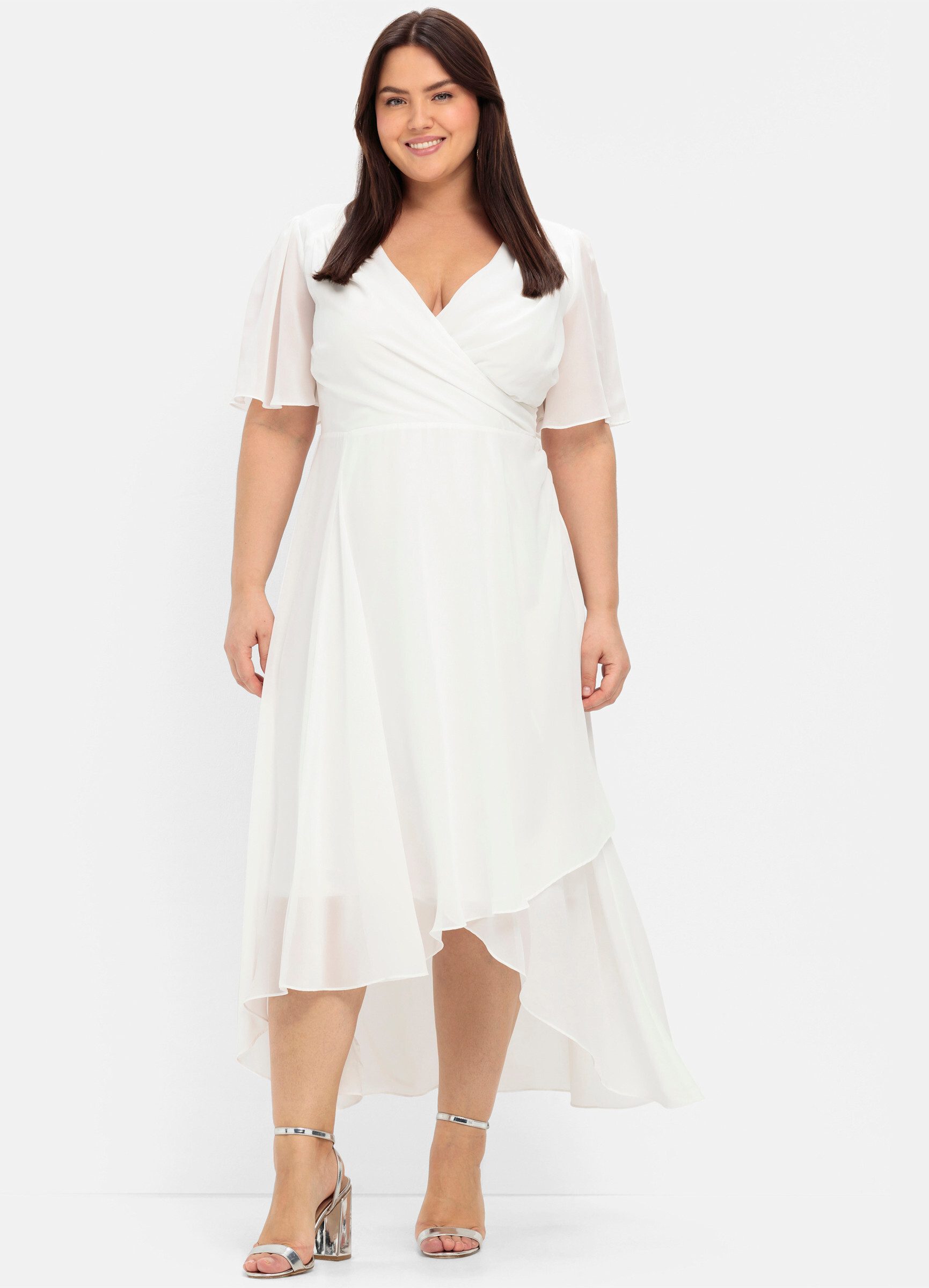 Sheego Etuikleid Chiffonkleid günstig online kaufen