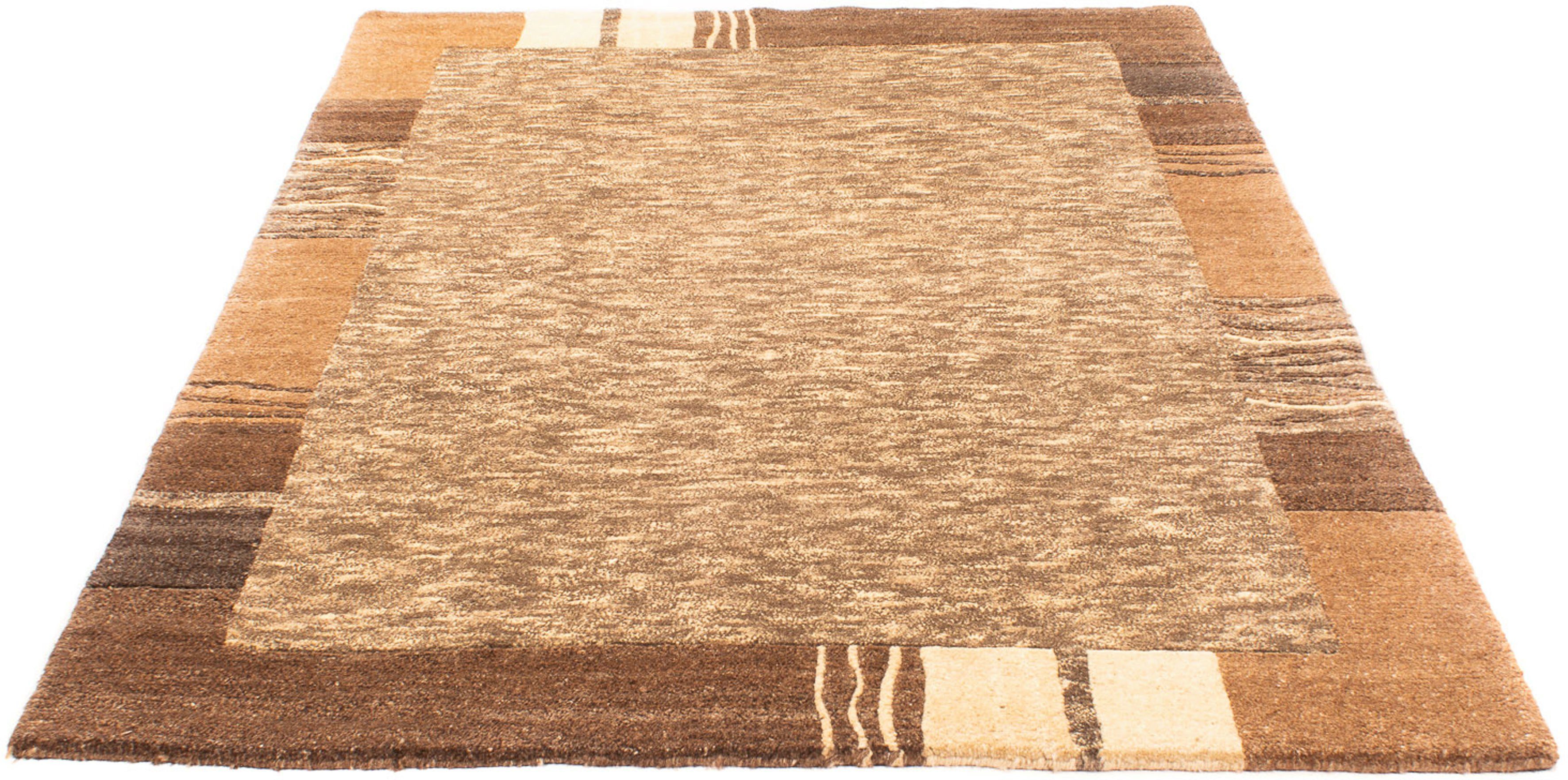 Wollteppich Nepal - 177 x mit Handgeknüpft, mm, Einzelstück morgenland, - 144 Zertifikat cm rechteckig, Wohnzimmer, Höhe: mehrfarbig, 18