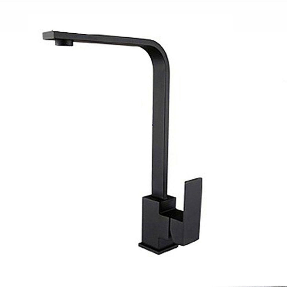 TAPCET Küchenarmatur (Spültischarmaturen Wasserhahn, 1-St., geeignet für Kalt- und Heißwasser) 360 ° drehbar