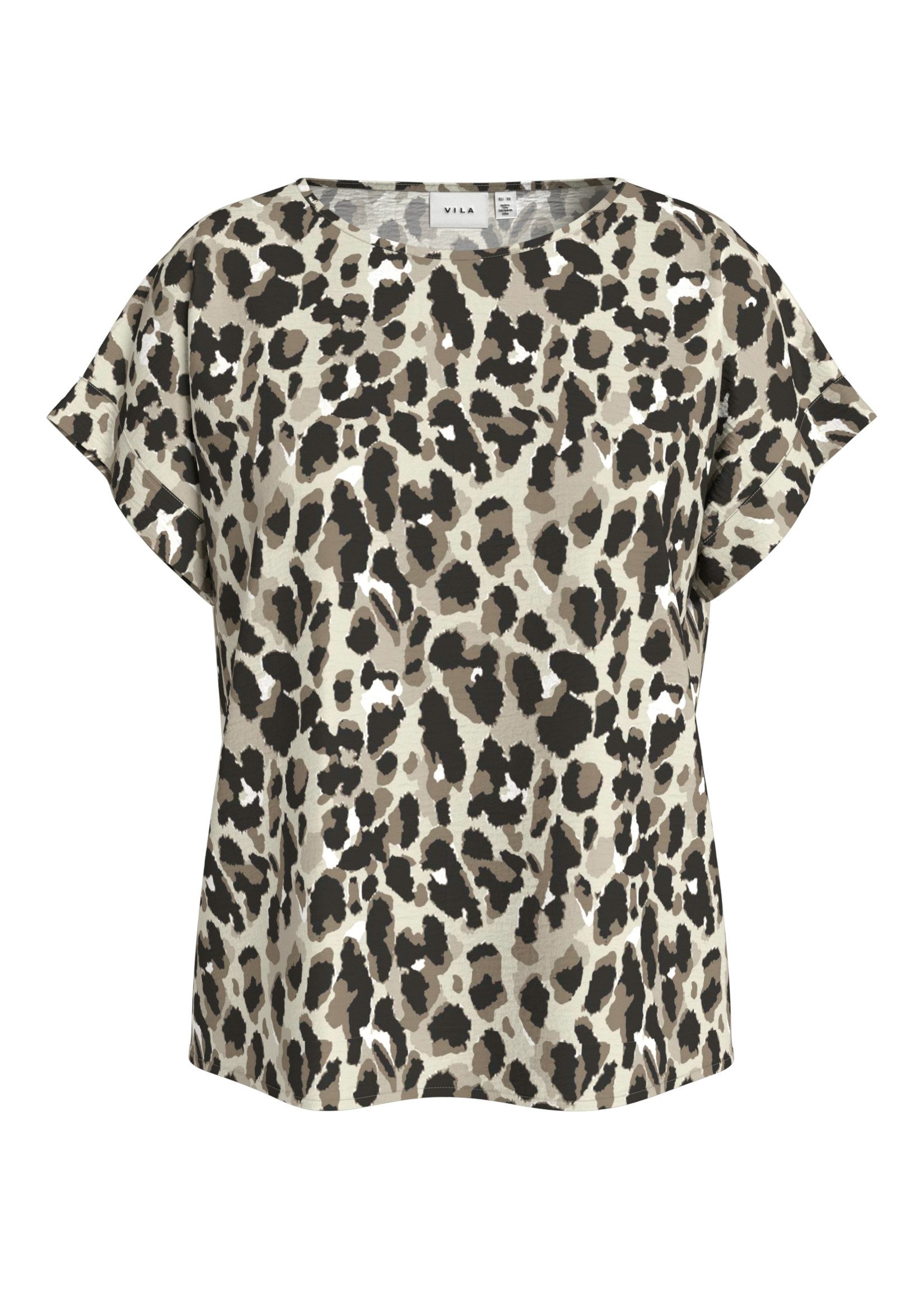 Vila T-Shirt Elegantes Kurzarm- mit Design günstig online kaufen