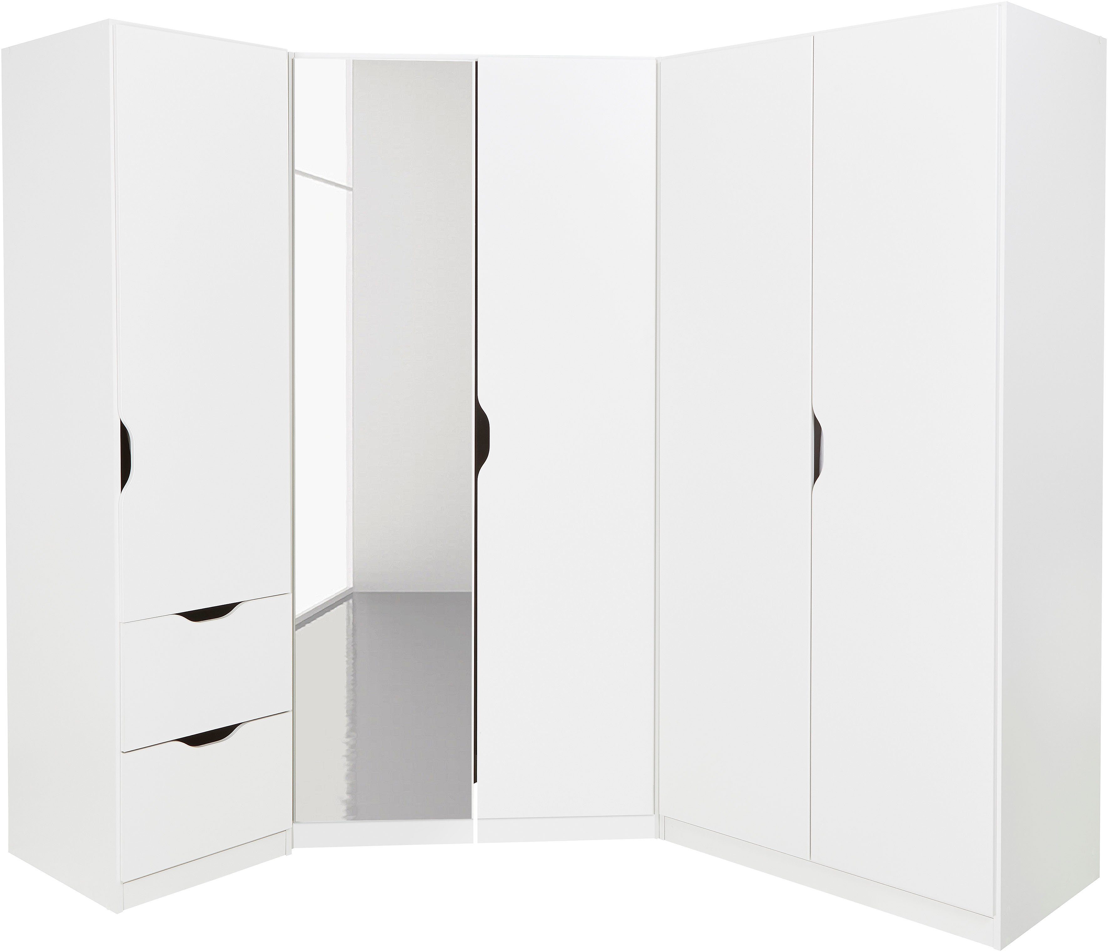 rauch Schrank-Set Freiham, (Set, 3-St), 3-teilig, schlichte Front mit ausgefrästen Eingriffen MADE IN GERMANY