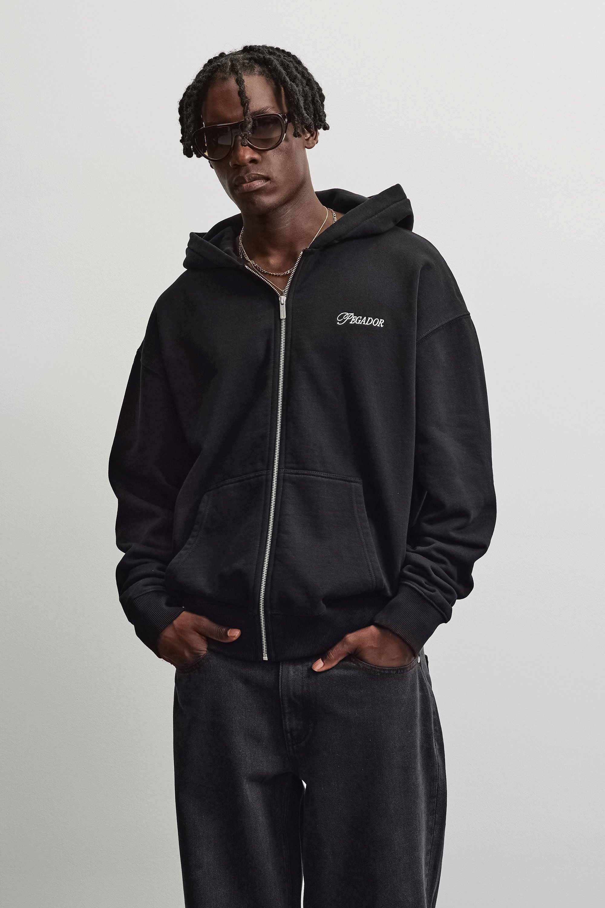 PEGADOR Kapuzensweatjacke Carloforte Oversized Sweat Jacket Baumwollmischung, oversized