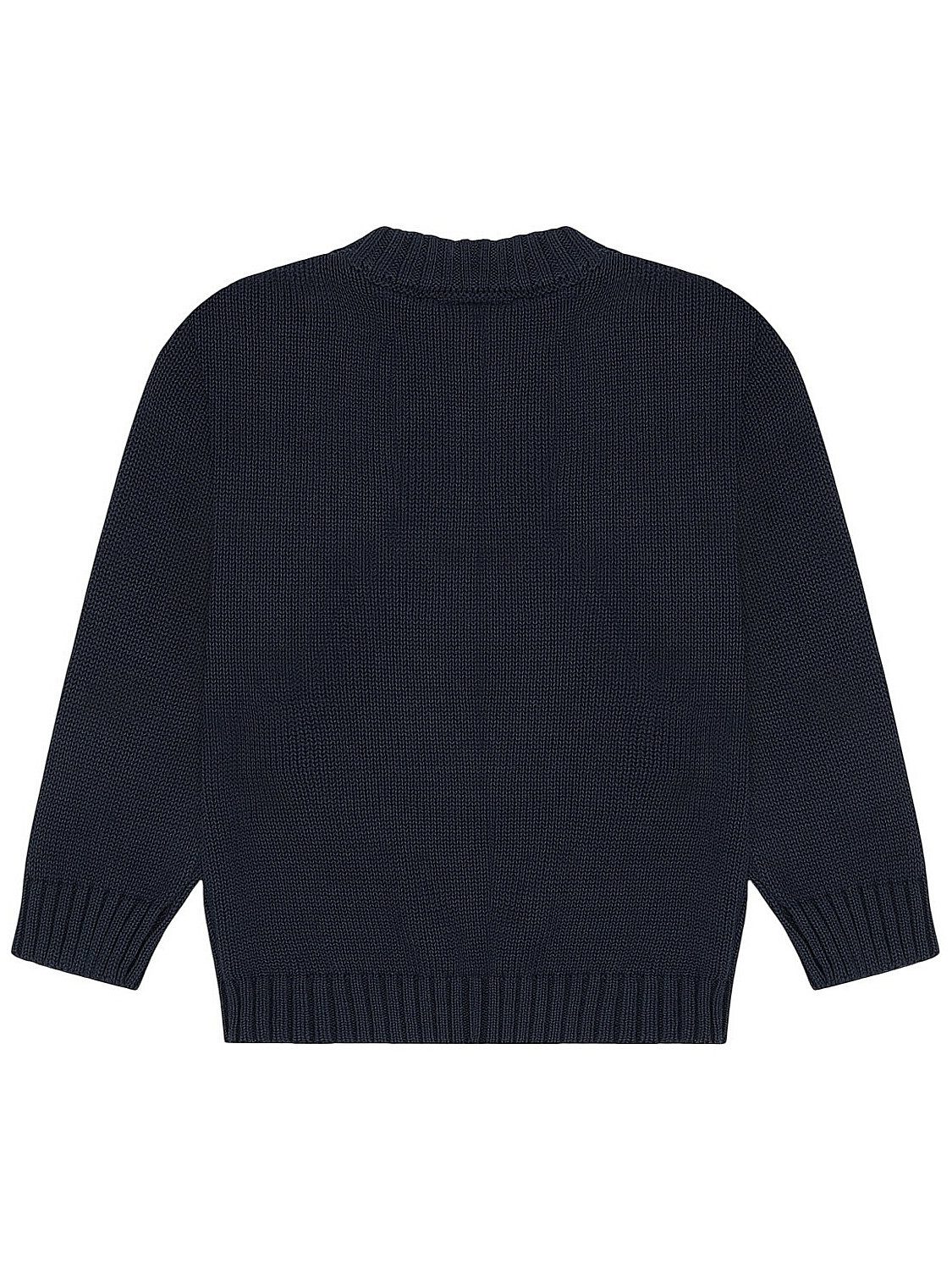 Hust & Claire Strickpullover HCPelle (1-tlg) HCPelle Jungen Strickpullover Blues aus 100 % Baumwolle mit Bärenmotiv