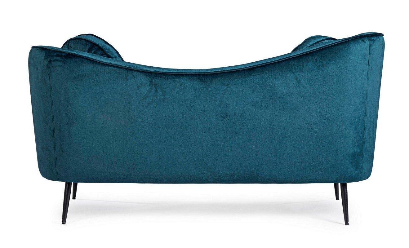 Sofa Candis Polster Couch Natur24 Sofa Sofa Polyester Blau 163x80x71cm