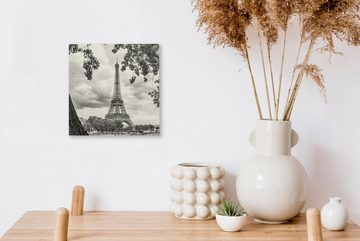 OneMillionCanvasses® Leinwandbild Eiffelturm durch die Bäume, (1 St), Leinwand Bilder für Wohnzimmer Schlafzimmer