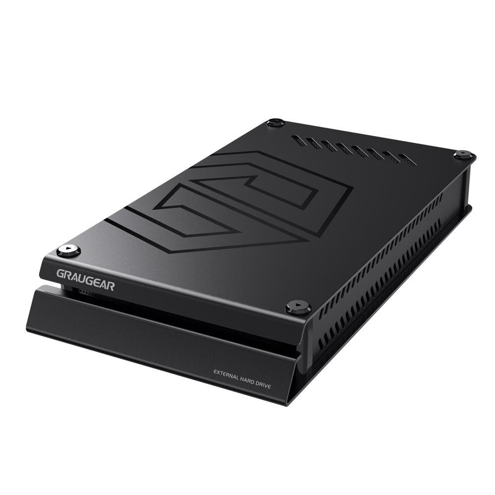 GRAUGEAR G-3504-8TB externe Gaming-Festplatte, formatiert für Playstation 4 und 5, 8TB, 3,5 Zoll, USB-C, schwarz