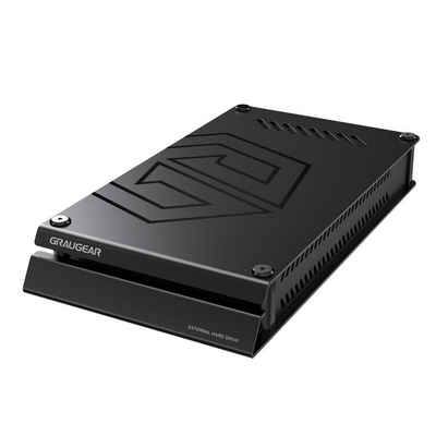 GRAUGEAR G-3504-4TB externe Gaming-Festplatte, formatiert für Playstation 4 und 5, 4TB, USB-C, 3,5 Zoll, schwarz