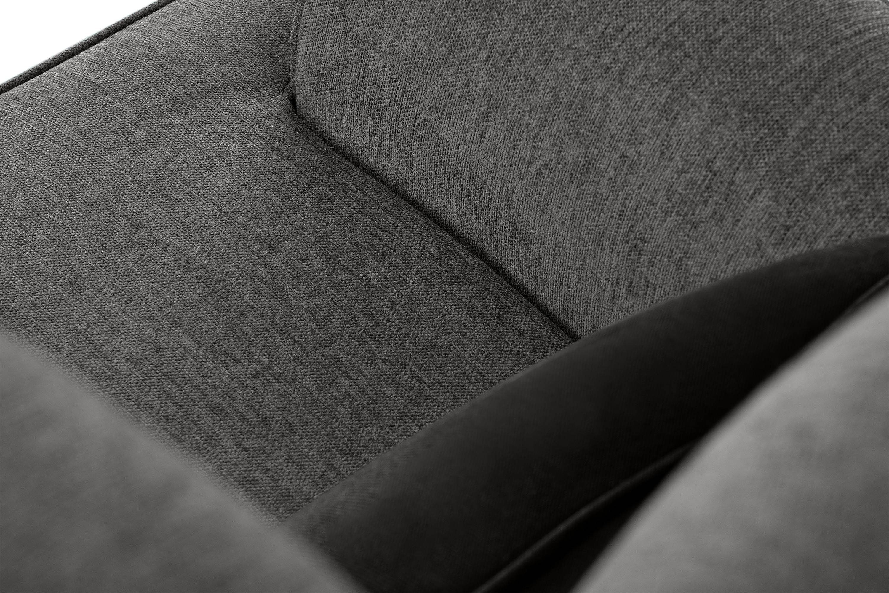 Sessel, Füße, Kissen zeitloses hohe Konsimo STRALIS inklusive Ohrensessel Design, dekorativem