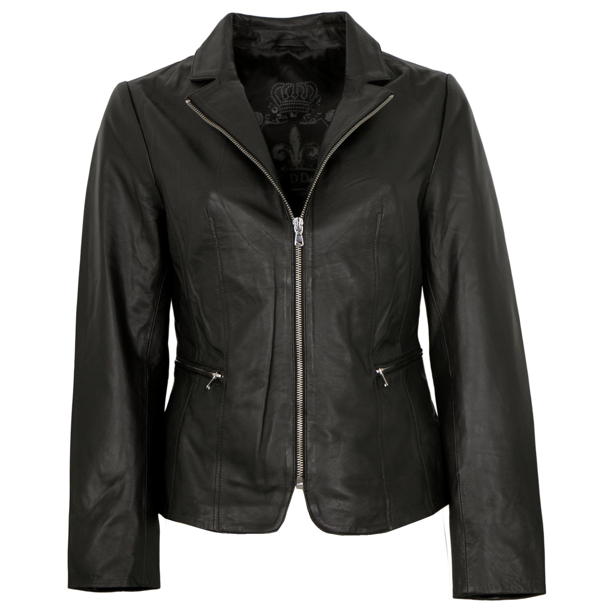 Maddox Lederjacke Inka MADDOX - Damen Lederjacke Blazer Lammnappa schwarz günstig online kaufen