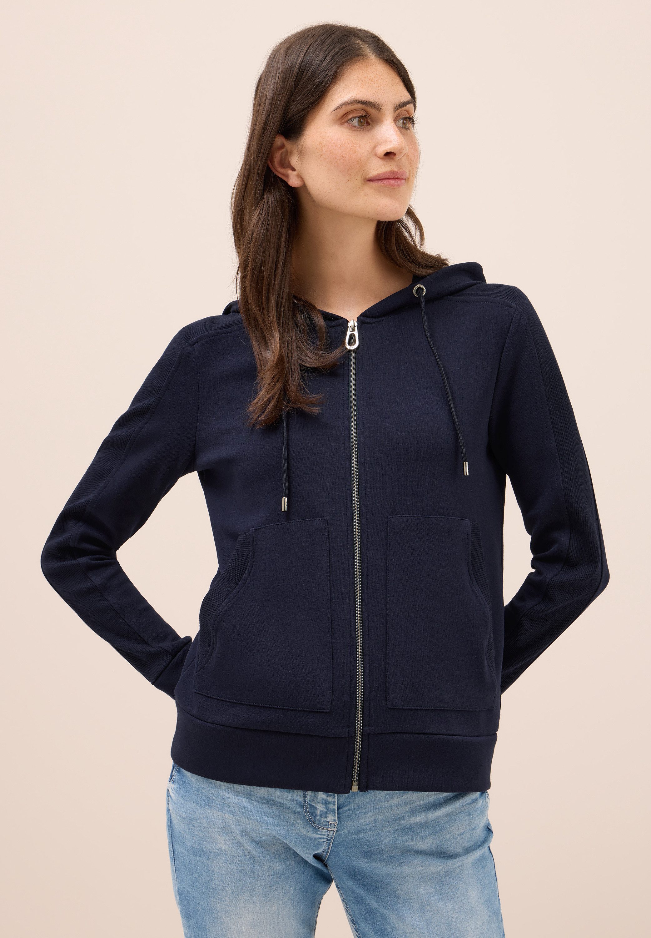 CECIL Sweatjacke mit Kapuze günstig online kaufen