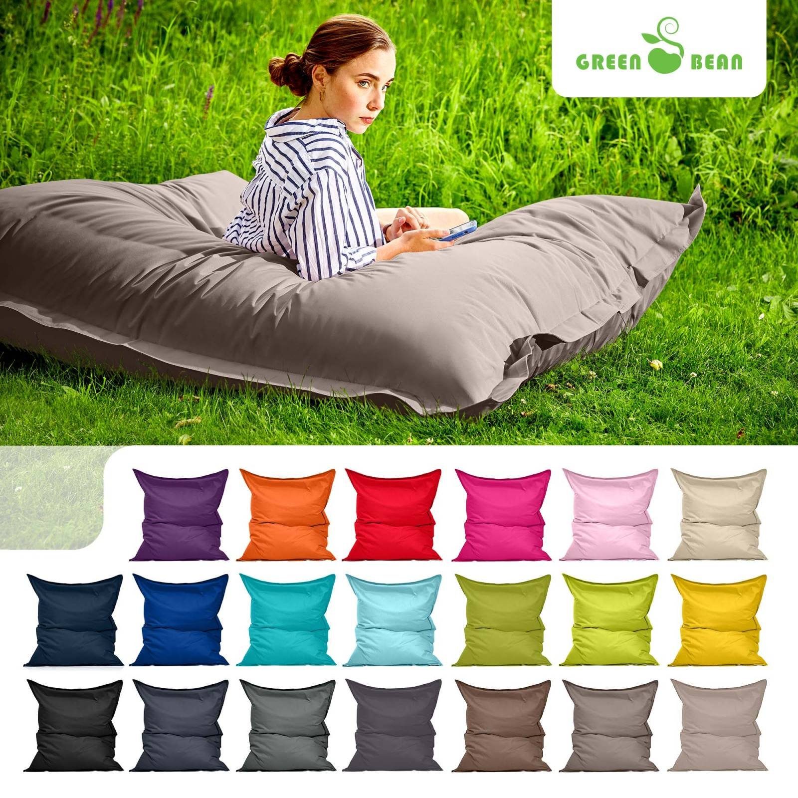 Green Bean Sitzsack Square Outdoor, 140x180cm günstig online kaufen