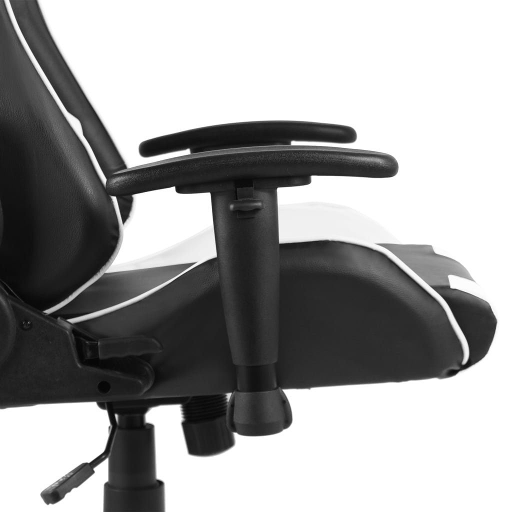 Weiß Drehbar Bürostuhl PVC Gaming-Stuhl vidaXL