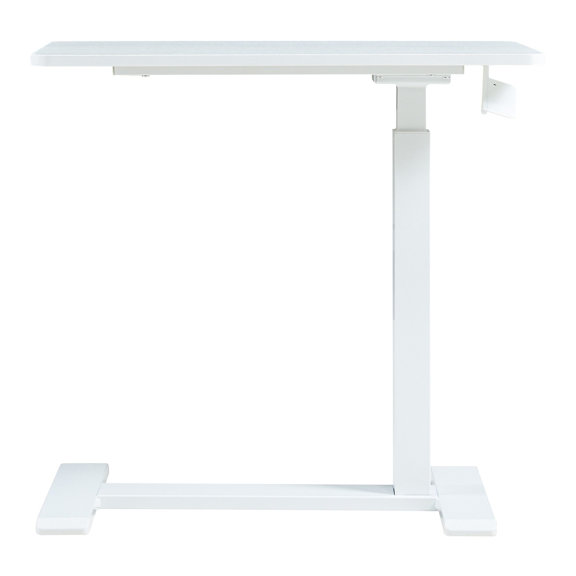 en.casa Laptoptisch, höhenverstellbar »Klirg« rollbar 66-92x68x36 cm Weiß