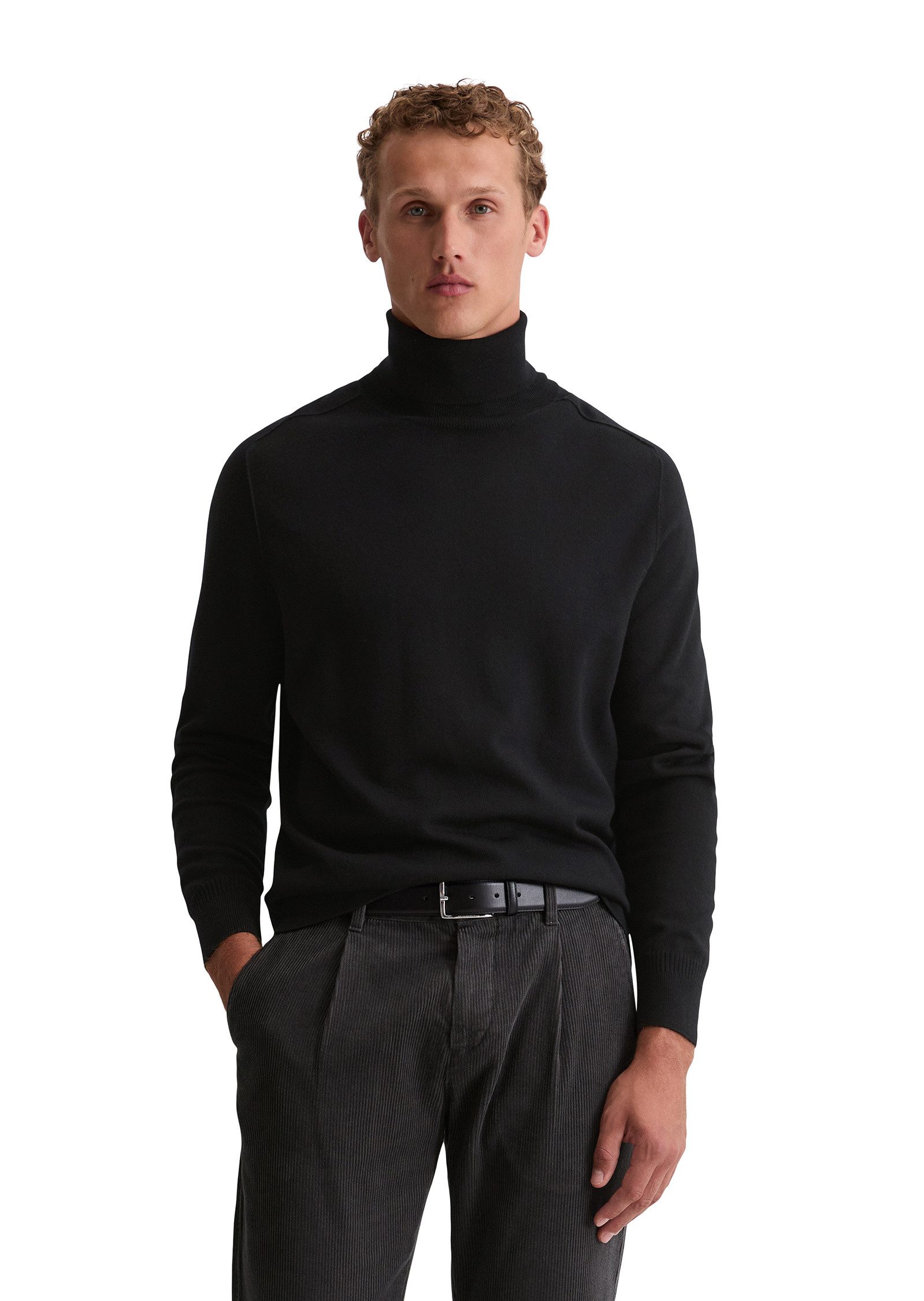 Marc O'Polo Rollkragenpullover aus weicher Merinowolle günstig online kaufen