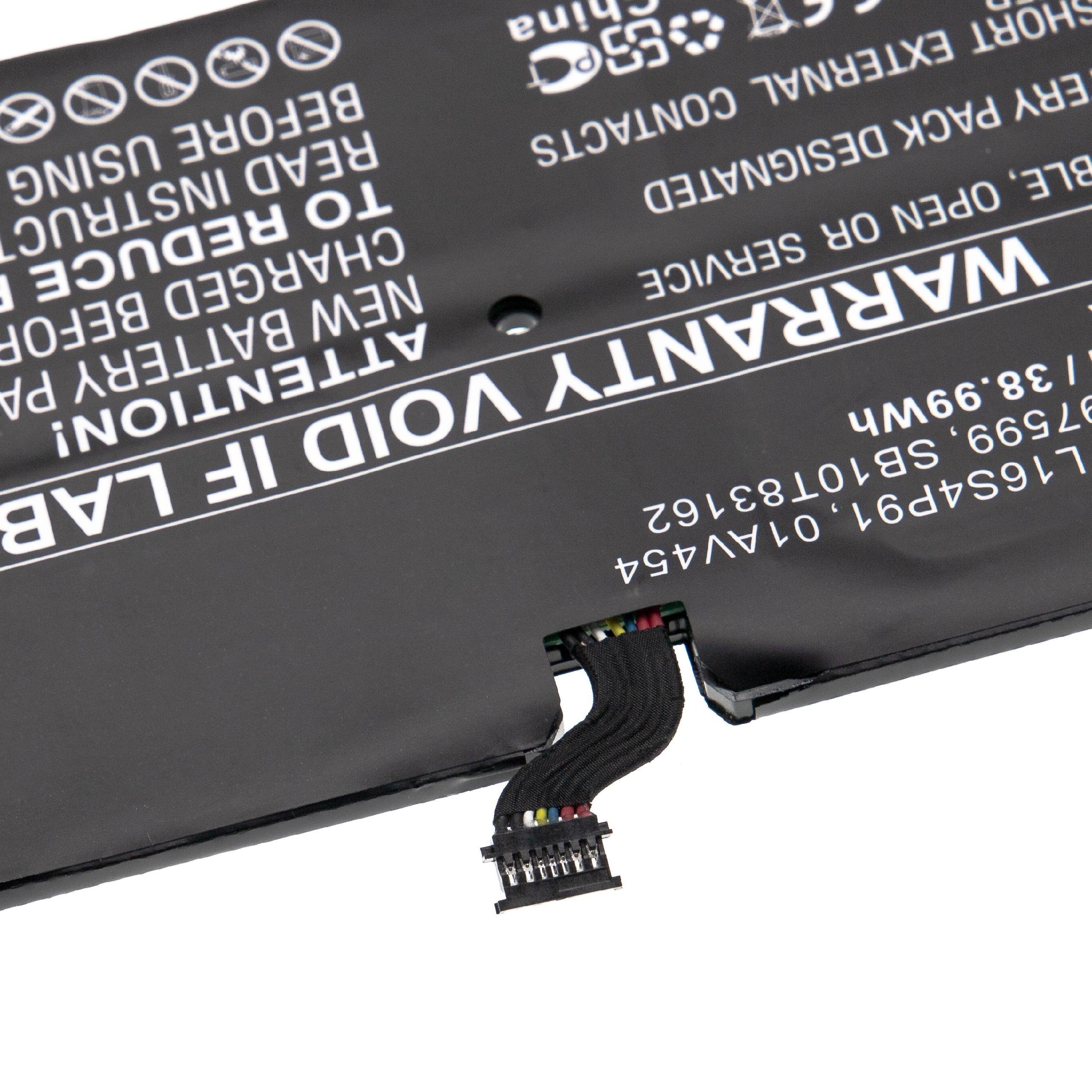 Li-Polymer) Lenovo Originalteilebezeichnung SB10T83162 für L16S4P91, (5050mAh, 7,72V, Baugleiche für / Tablet-Akku Tablet 5050 mAh Notebook vhbw SB10K97599, Ersatz