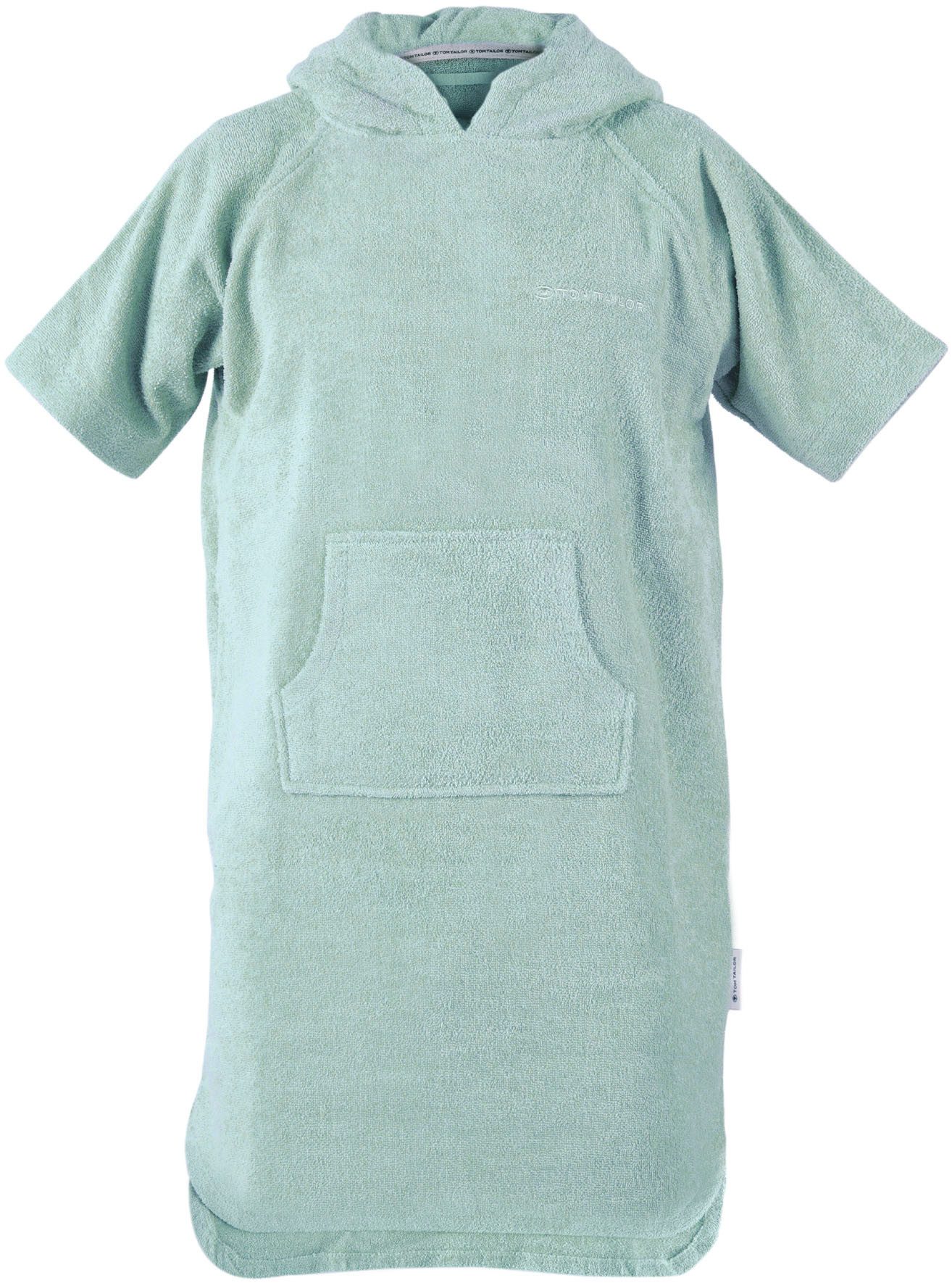 TOM TAILOR HOME Badeponcho Surfponcho COLOR BATH, Midilänge, Frottier, Kapuze, mit Kordel, Bauchtasche, saugstark, Baumwolle, auch in Kindergrößen