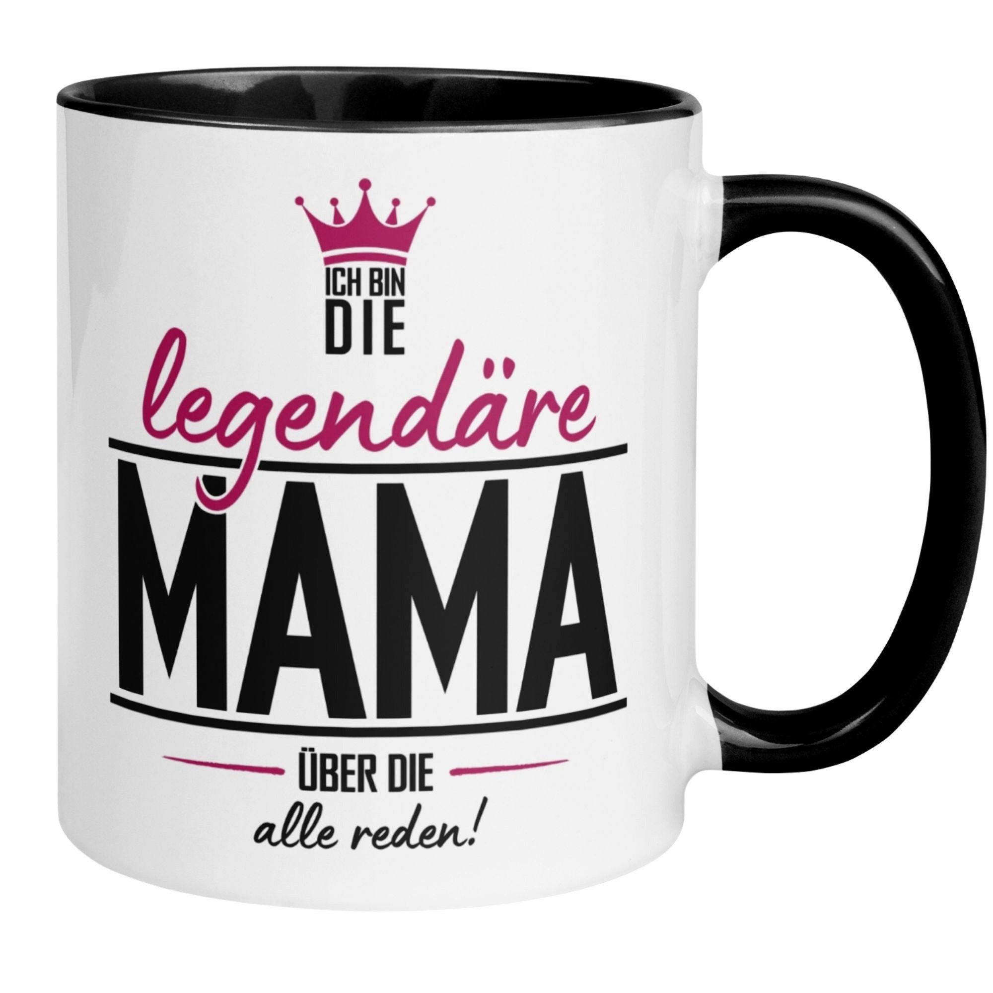 Momentals Tasse Mama – „Ich bin die legendäre“ – Beste Mama Geschenk Becher Muttertag, Beidseitiger Druck · Links- & Rechtshänder · Spülmaschinenfest
