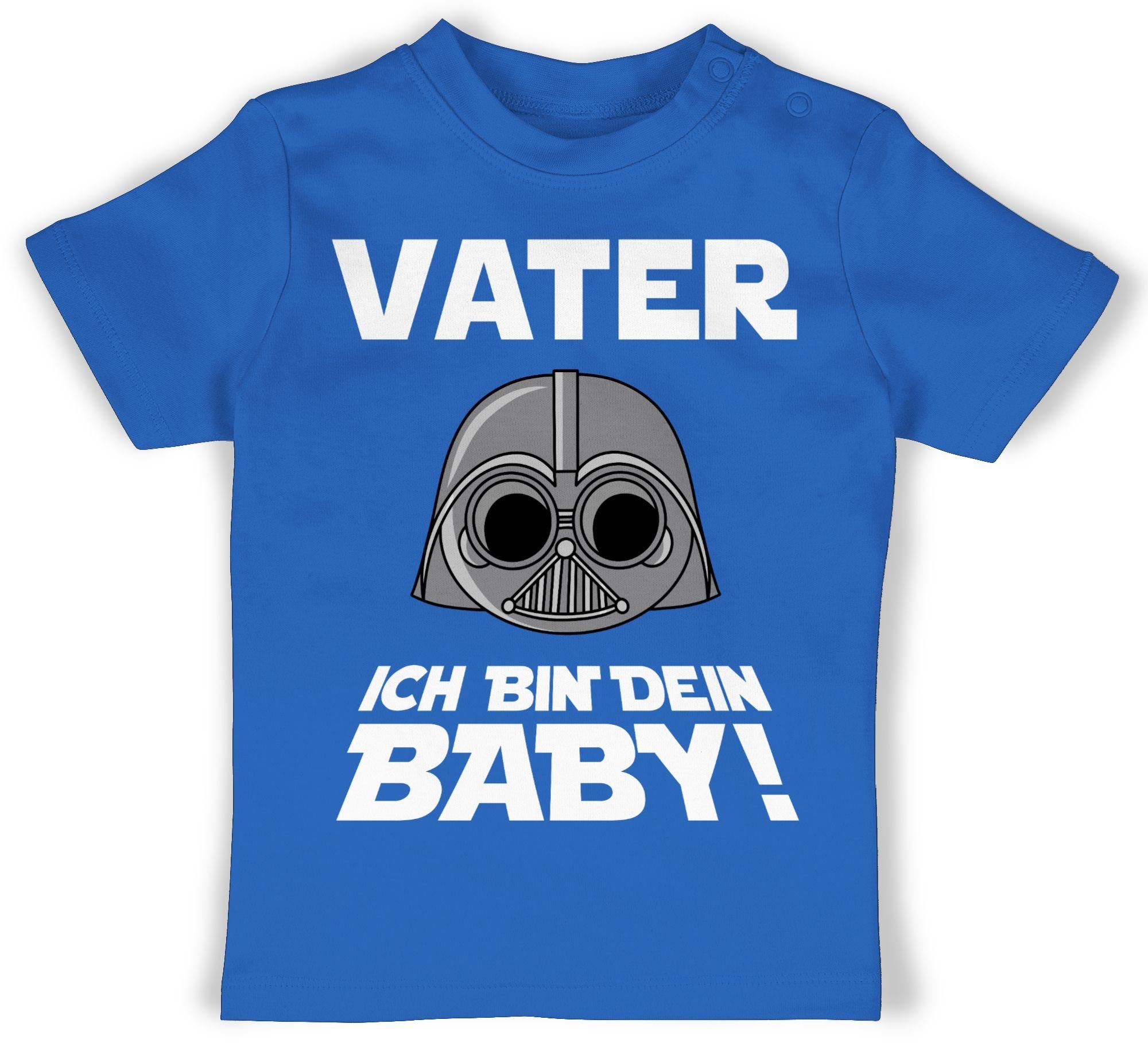 Baby dein T-Shirt Geschenk 3 Vater Vatertag Baby ich bin Royalblau Shirtracer