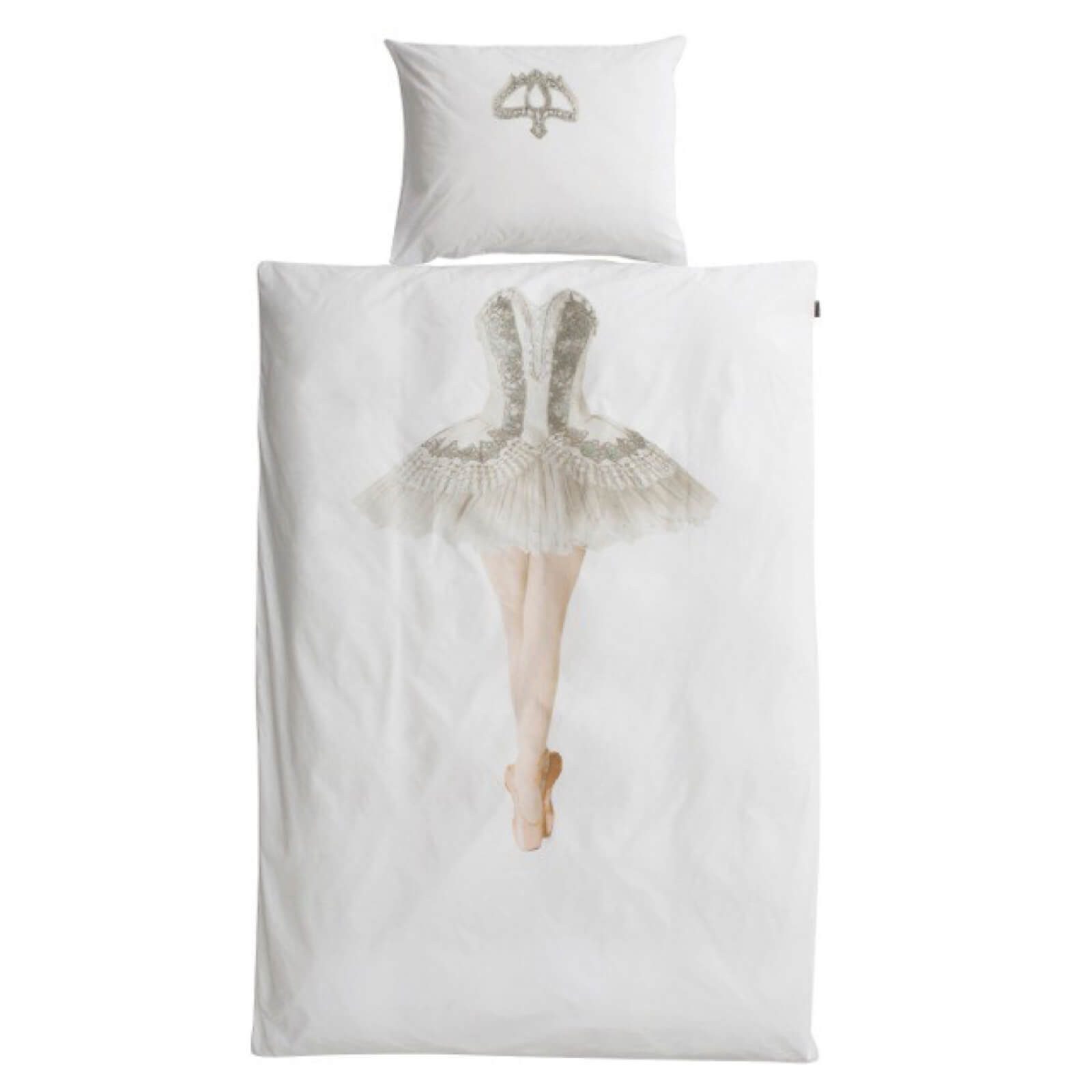 Snurk Kinderbettwäsche Ballerina, Perkal, 2 teilig, Tänzerin, Spitzenkleid, Corsage
