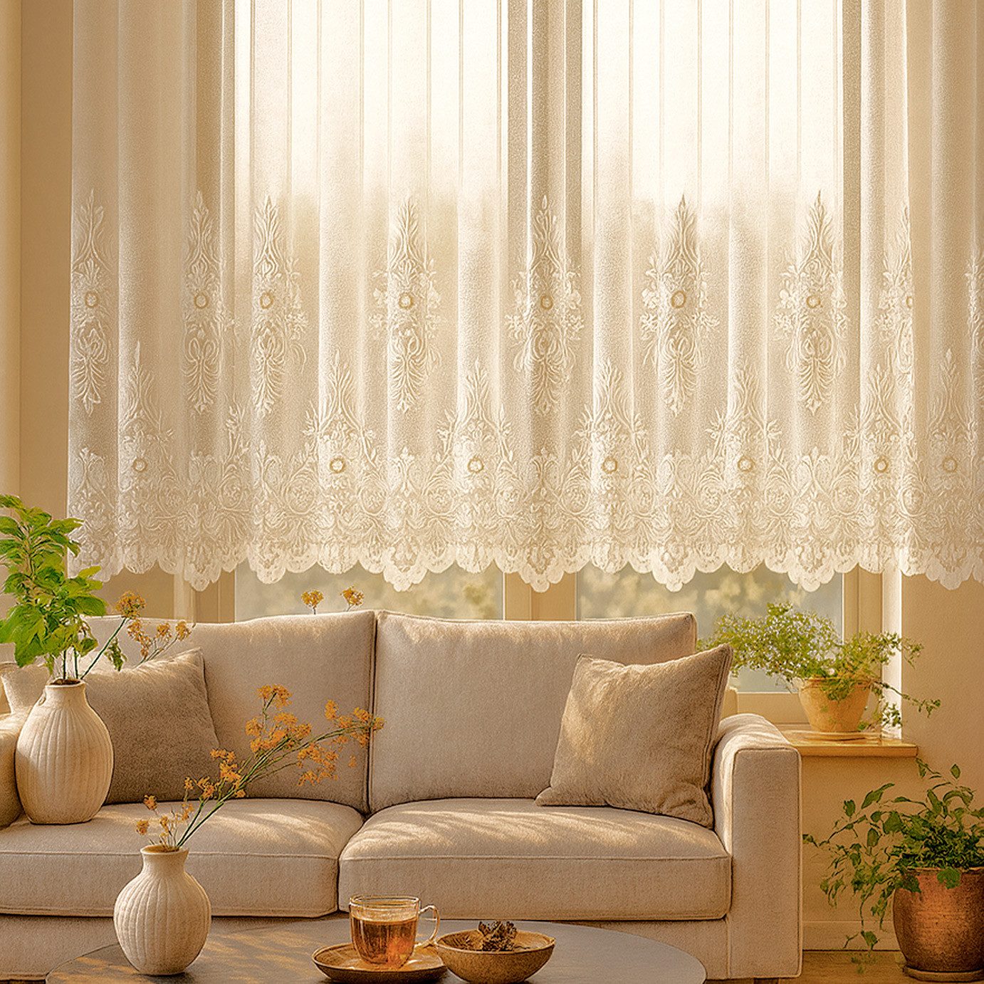 heimtexland Gardine Jacquard Store weiß Fensterdeko günstig online kaufen