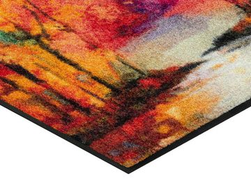 Fußmatte Mystic River, wash+dry by Kleen-Tex, rechteckig, Höhe: 7 mm, Schmutzfangmatte, Motiv Bäume, In- und Outdoor geeignet, waschbar