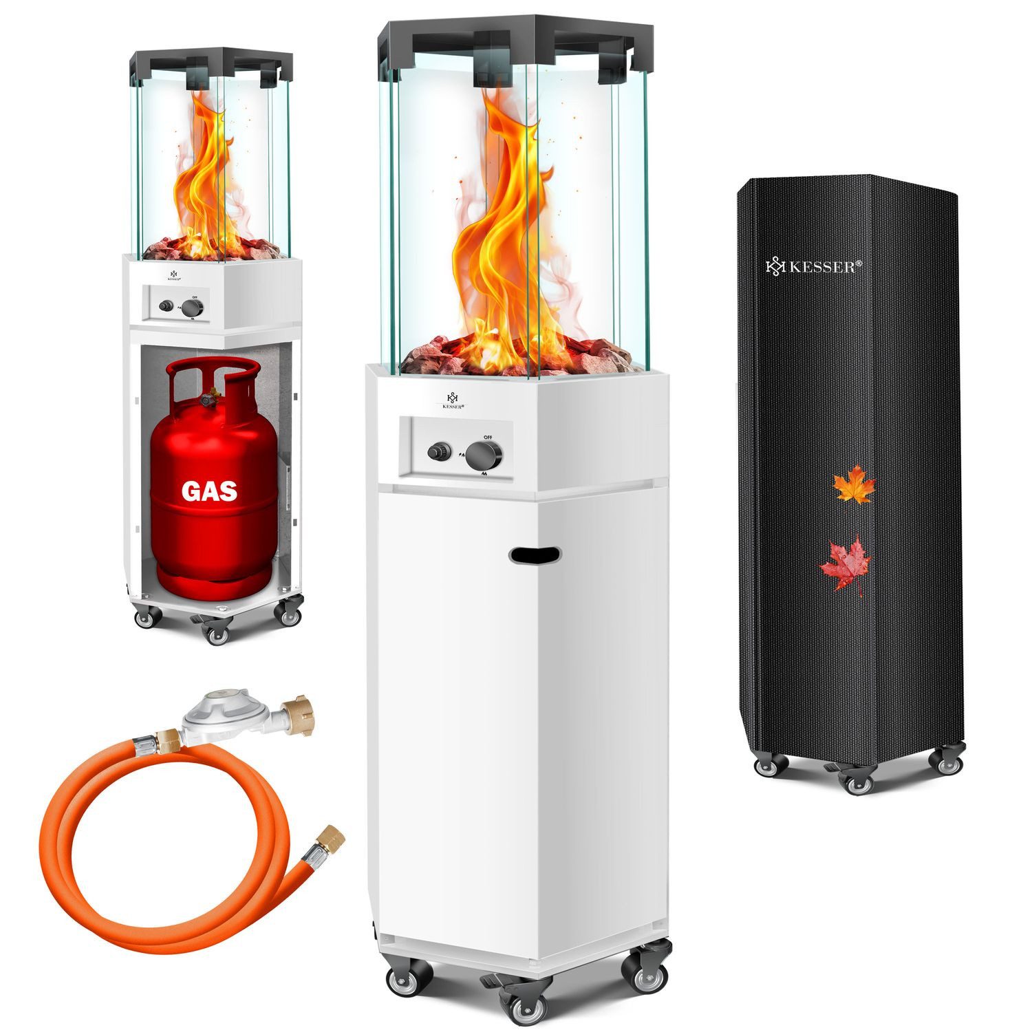 KESSER Heizstrahler, Heizstrahler Gas Terrassenheizstrahler Gasheizung günstig online kaufen