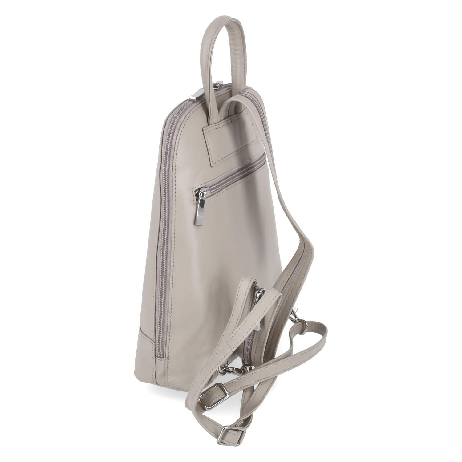 Beliana Cityrucksack Beliana BEL2230-10 Rucksäcke Glattleder beige