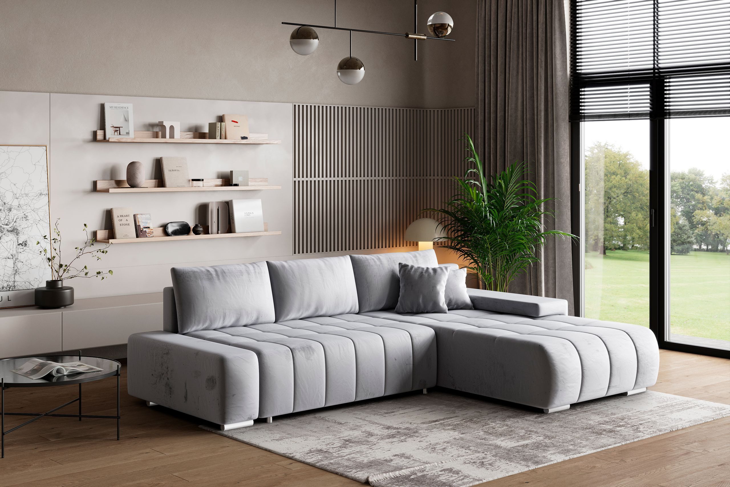 Masseno Ecksofa ALESE mit Schlaffunktion L-Form, günstig online kaufen