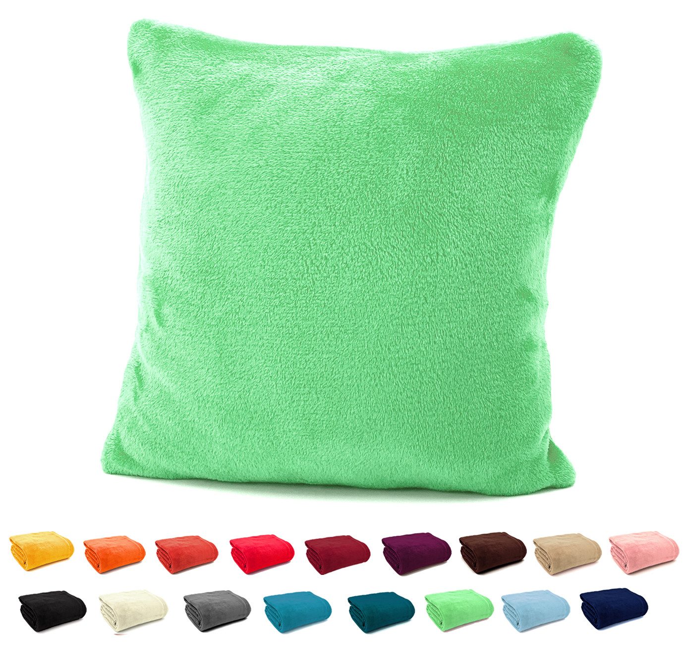 heimtexland Dekokissen Flanell Soft Kuschelkissen Plüsch Kissenbezug, super günstig online kaufen