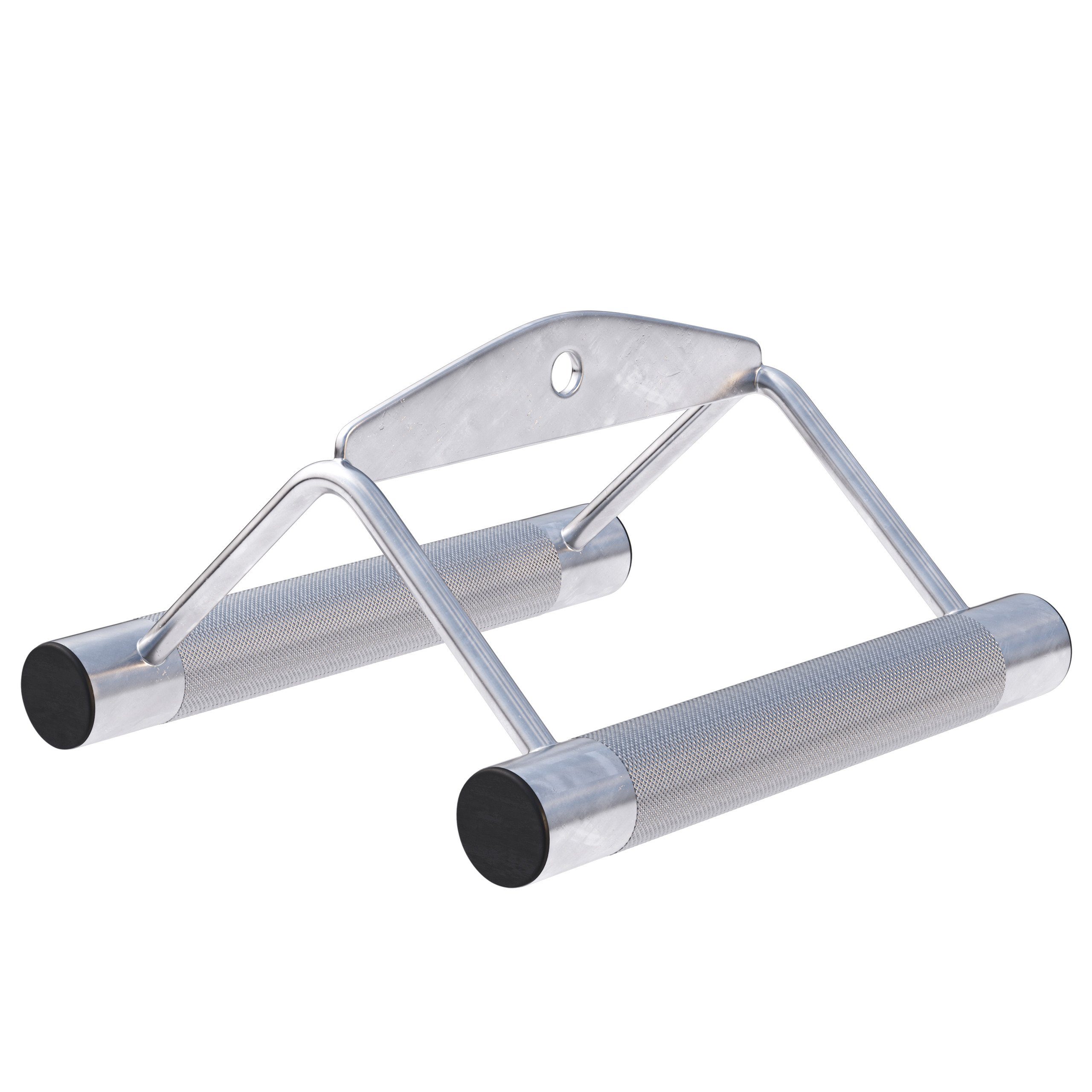 GORILLA SPORTS Langhantel Rudergriff, 200 kg Belastbar, mit gerändelten Griffflächen, aus Chrom