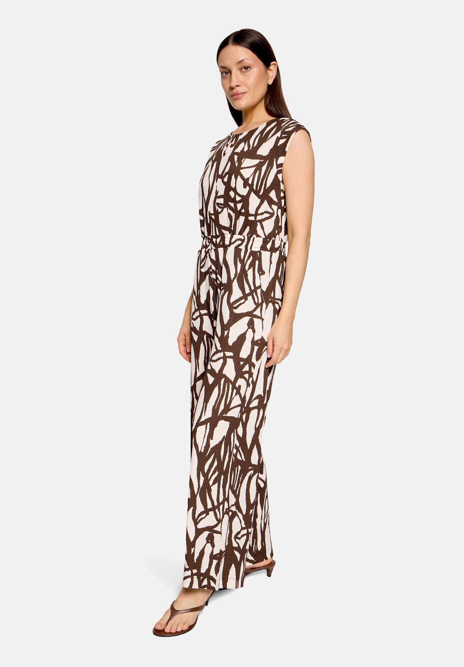 Cartoon Overall Damen mit Muster (1-tlg)
