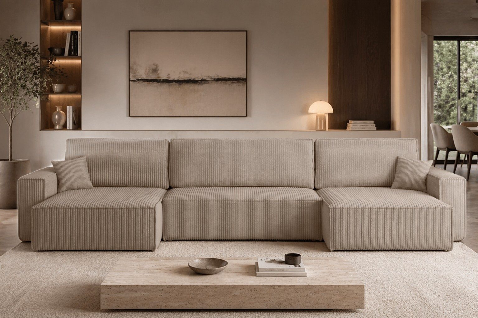 Kaiser Möbel Ecksofa mit schlaffunktion und bettkasten, BEST U XL stoff Poso und Verita, Komfortabler Schaumstoff, Schlaffunktion, Bettkasten
