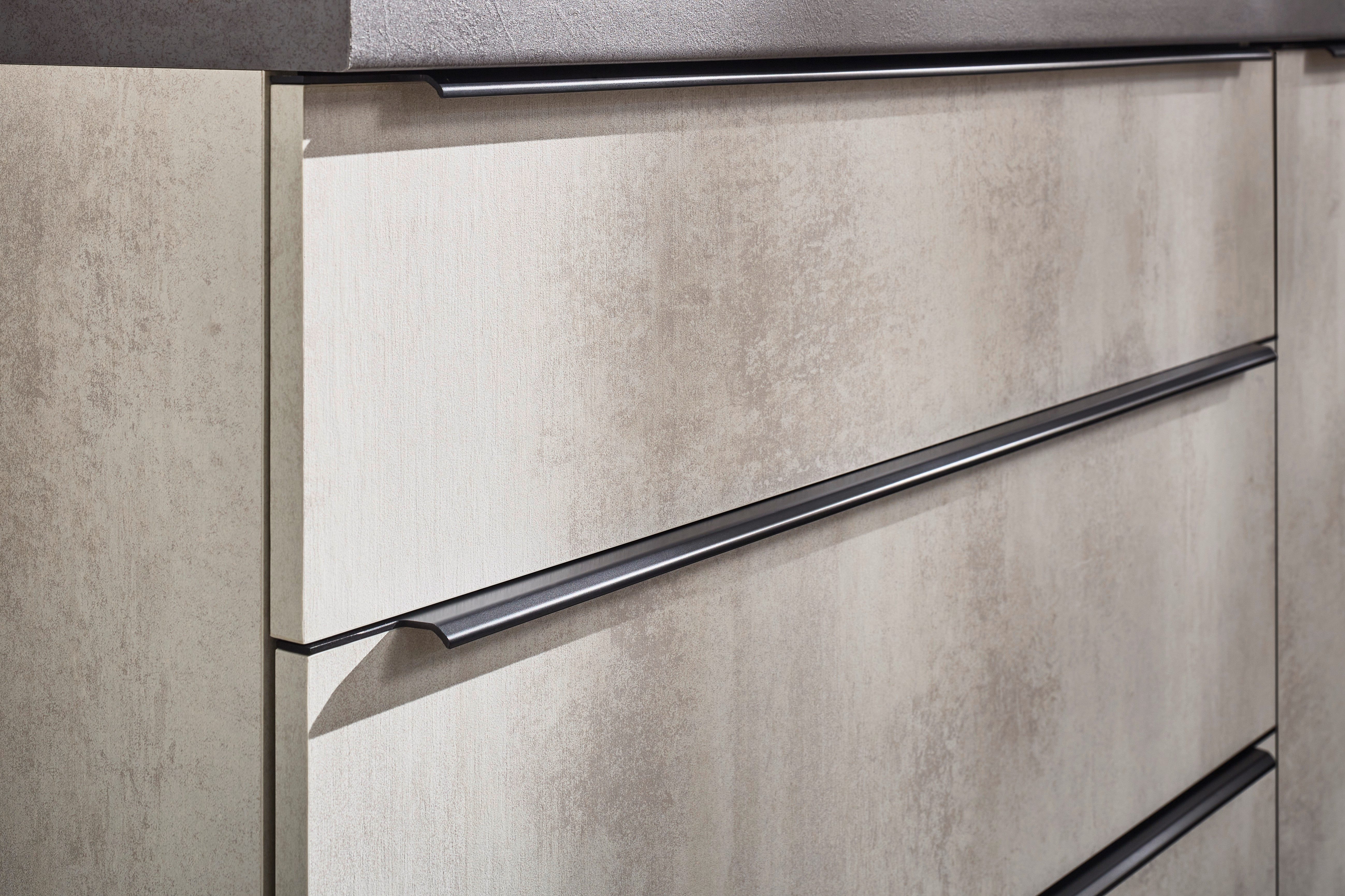 BASIC by Balculina Küchenzeile Boston, Breite 200 + 123 cm, wahlweise mit E-Geräten