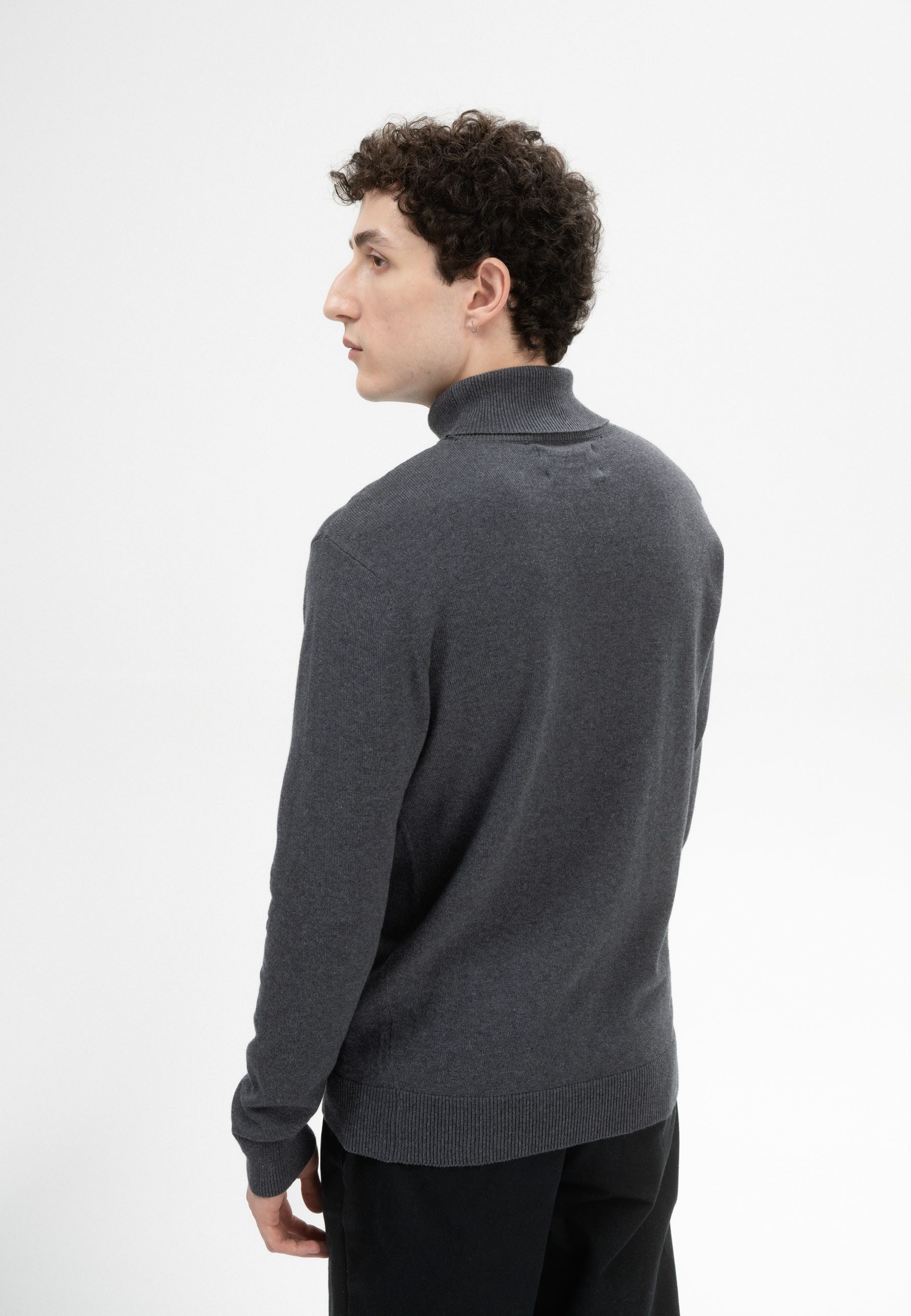 MELA Rollkragenpullover Feinstrick Rollkragenpullover Style KANJA clean