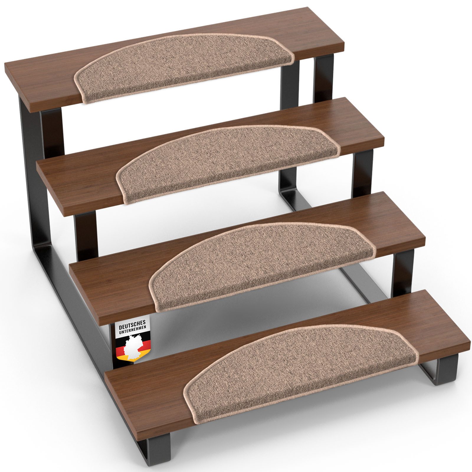 Floordirekt Stufenmatte London Pro, Im modernen Design, Halbrund, Rutschhem günstig online kaufen