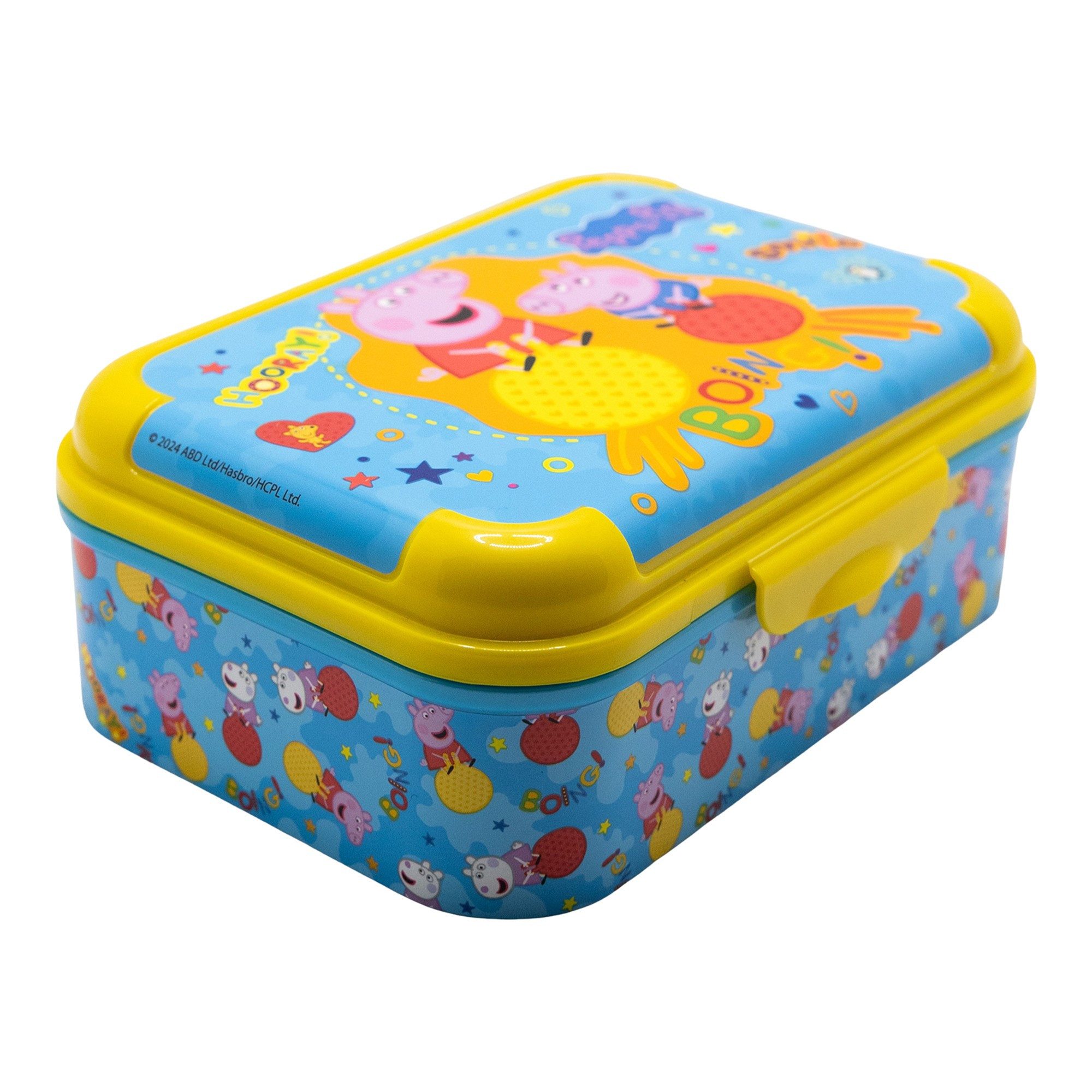 Peppa Pig Lunchbox Peppa Wutz Pig George 2 tlg Kinder Set Brotdose Alu Trinkflasche, (2-tlg., Spar-Set), 400 ml